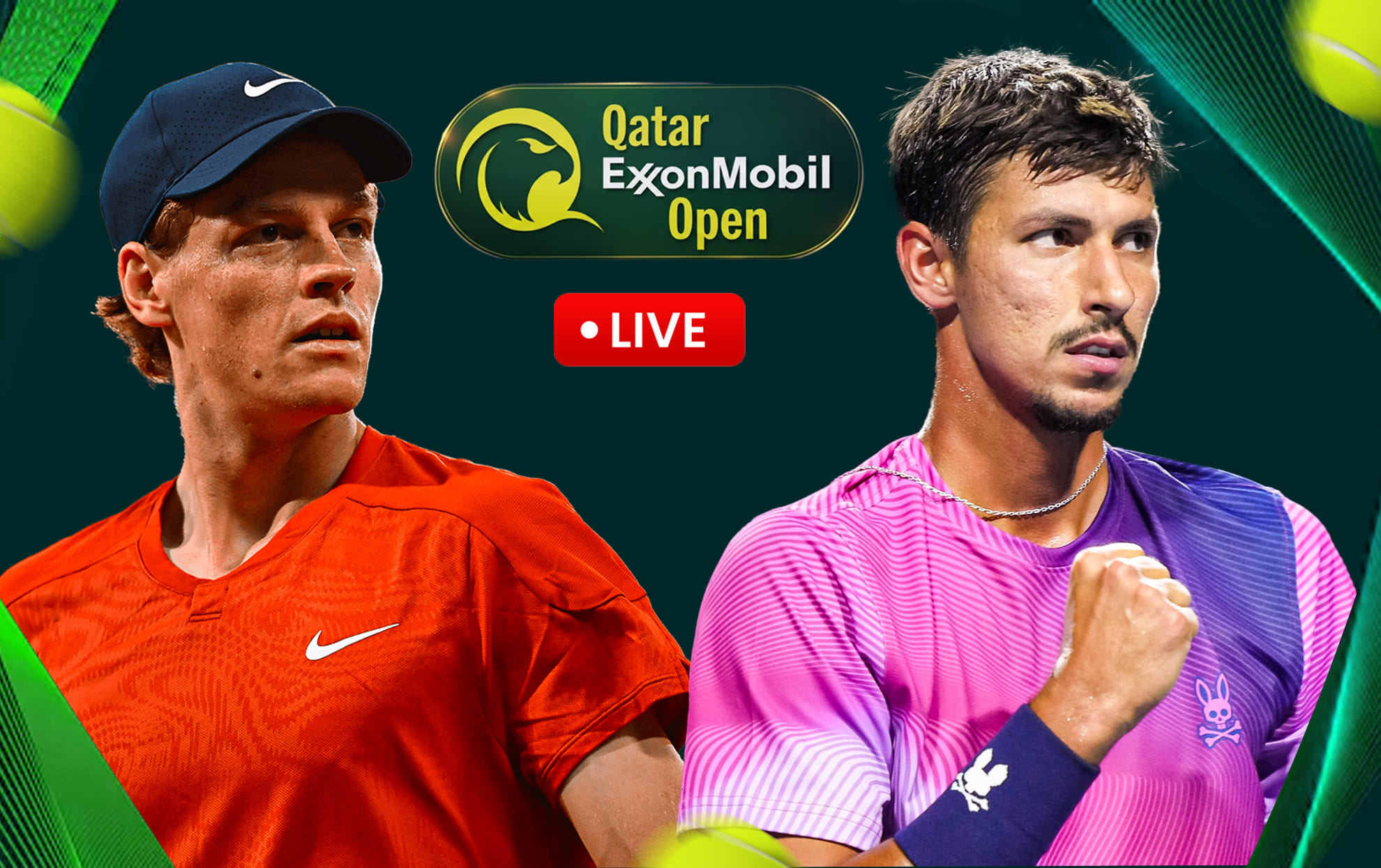 Jannik Sinner vs Alexei Popyrin live streaming, TV channel, where & how to watch: ATP Qatar Open 2026