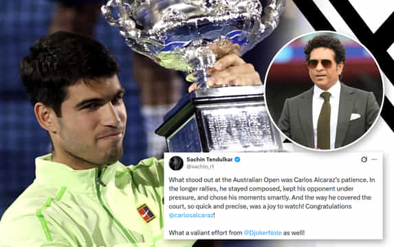 'What stood out was Carlos Alcaraz’s patience' – Sachin Tendulkar hails Australian Open 2026 champion