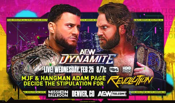 MJF and Hangman Adam Page face-to-face (AEW Dynamite)-