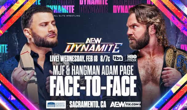 MJF and Hangman Adam Page face-to-face (AEW Dynamite)
