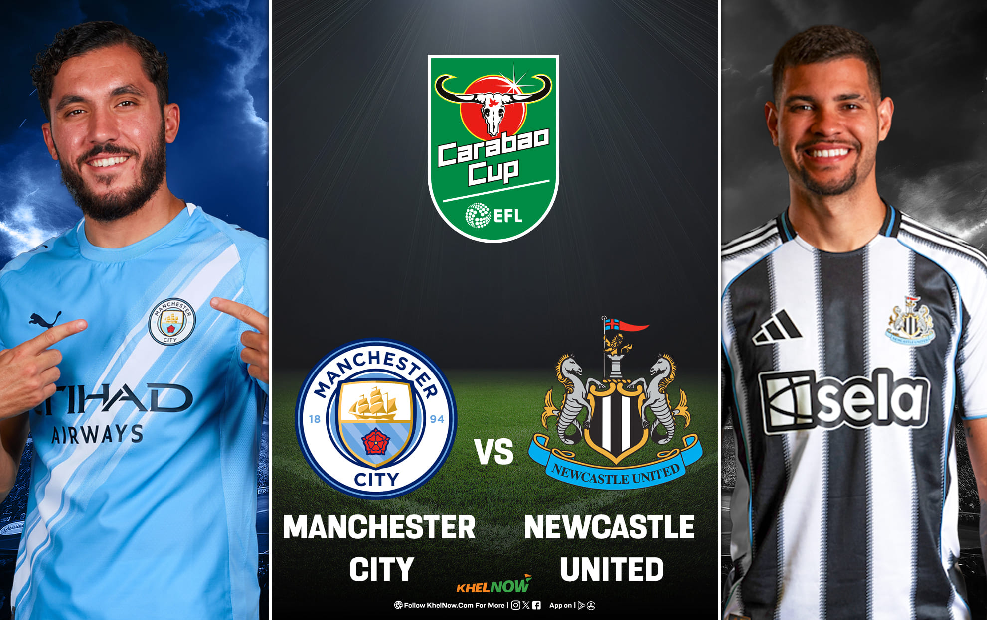 Preview: Manchester City vs Newcastle United Prediction, lineups, betting tips & odds | Carabao Cup 2025-26 semifinal Leg 2