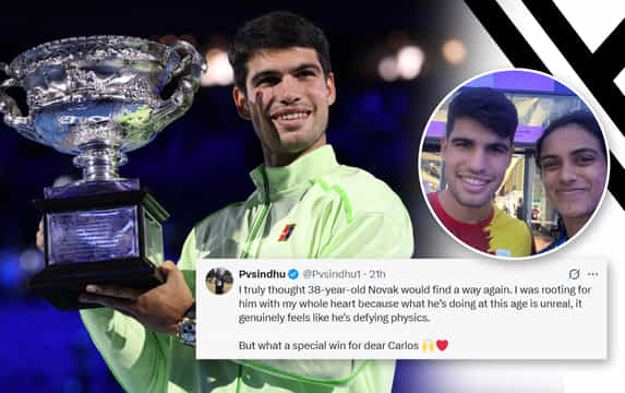 He's defying physics! PV Sindhu reacts to Australian Open final between Novak Djokovic & Carlos Alcaraz