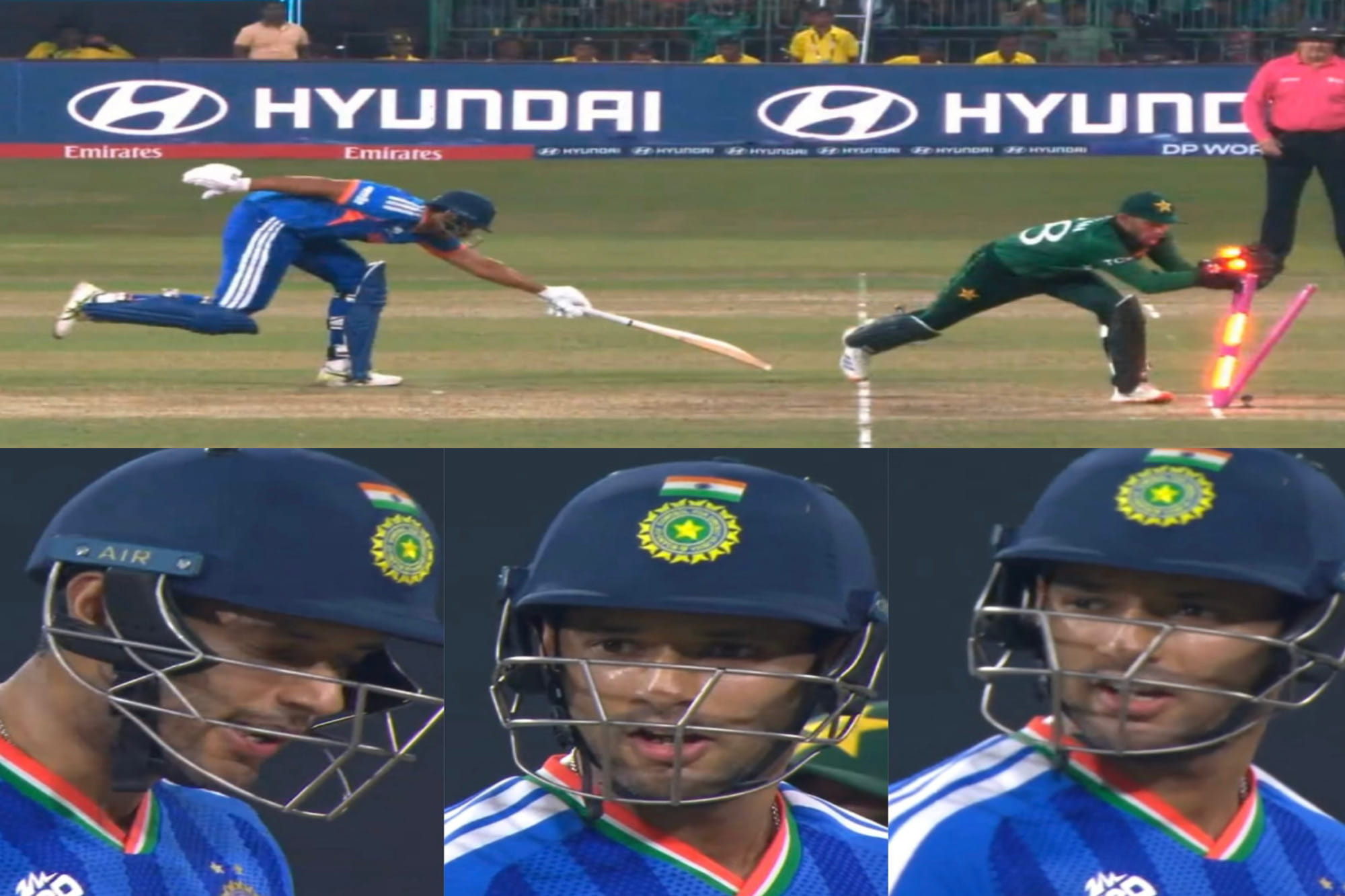 IND vs PAK: Shivam Dube & Rinku Singh fight live on TV over run out in T20 World Cup 2026 clash