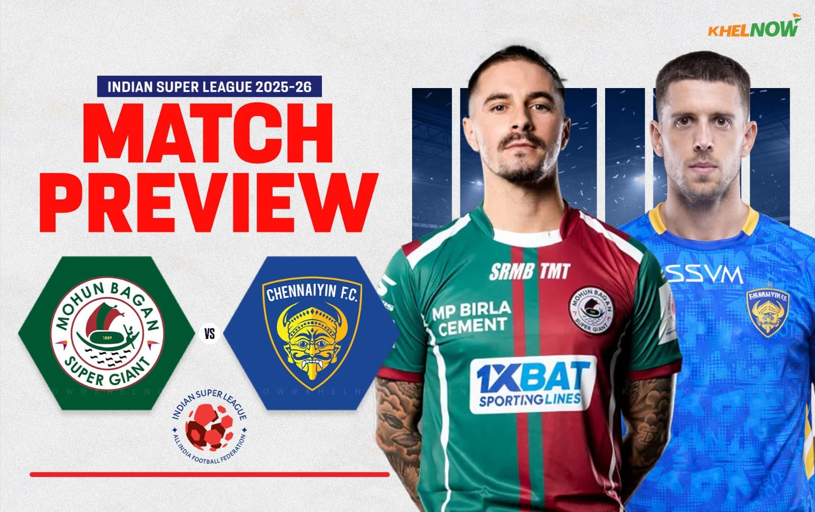 ISL 2025-26: Mohun Bagan SG eyes a winning streak against Chennaiyin FC at home