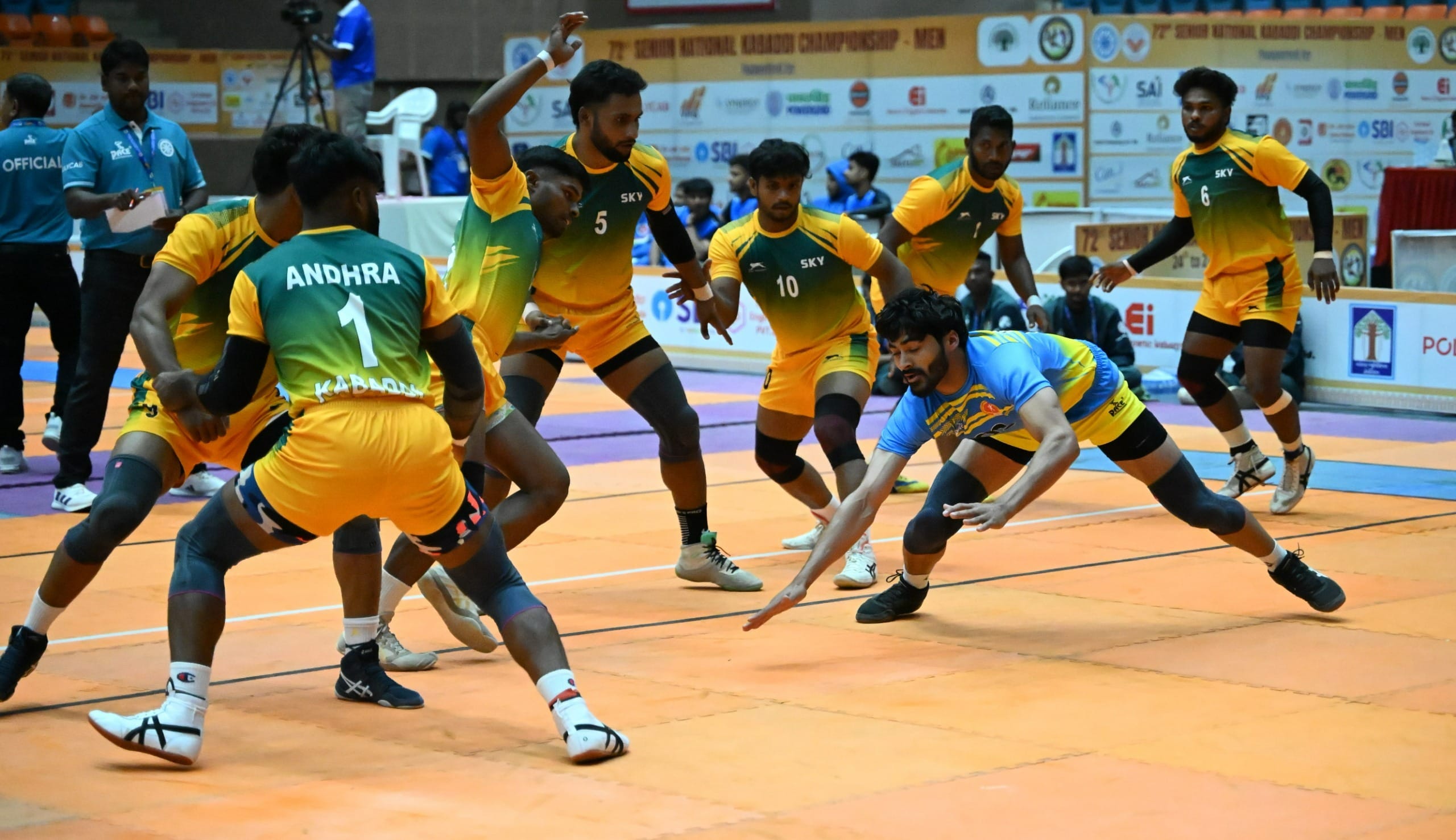 Day 1 results of 72nd Senior National Mens Kabaddi Championship 2026; Chandigarh, Services & 14 other teams emerge victorious