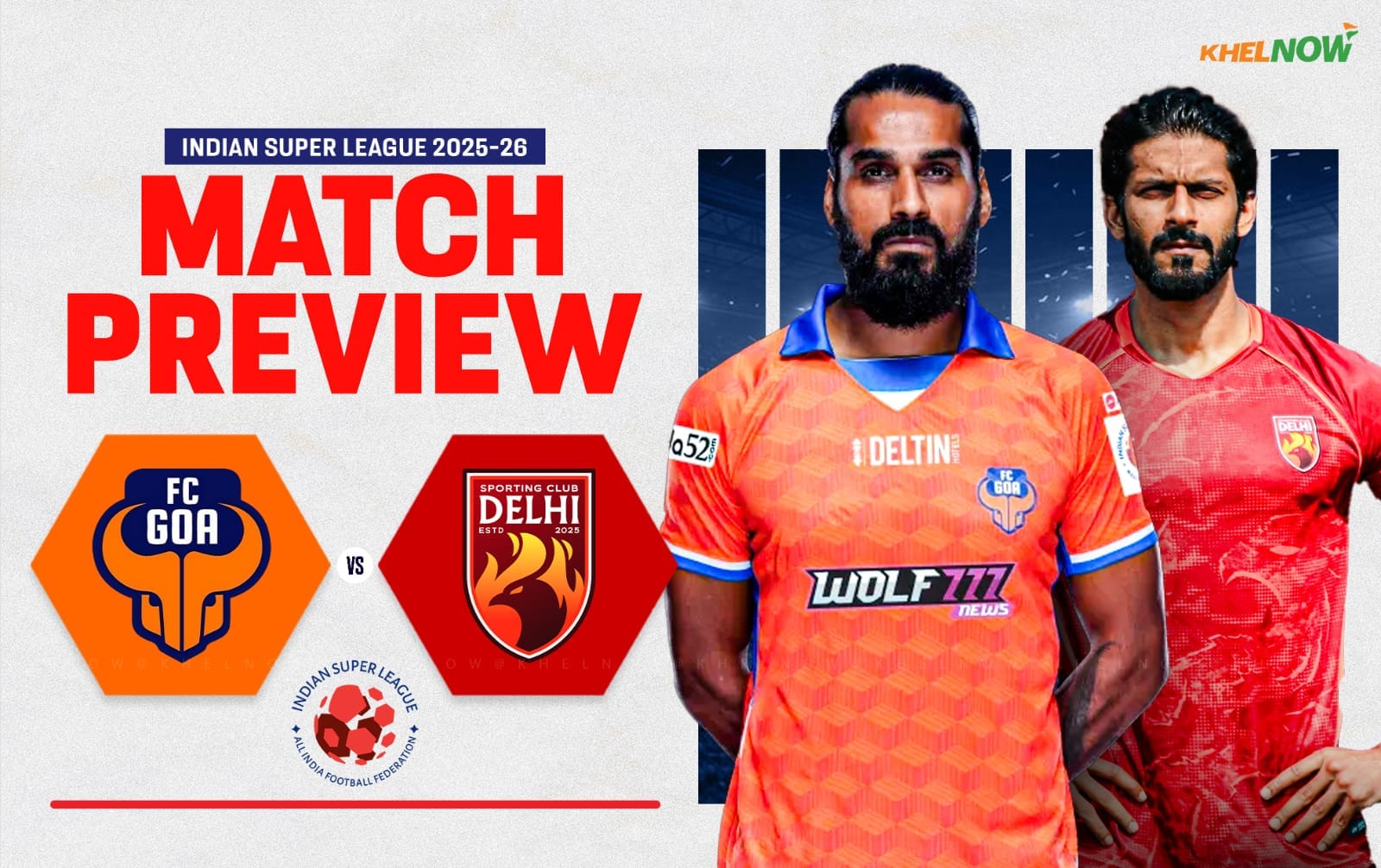 FC Goa aim top spot, while Sporting Club Delhi will chase their first win