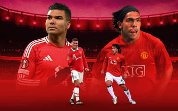 Top four South American players with most goals in Manchester United history