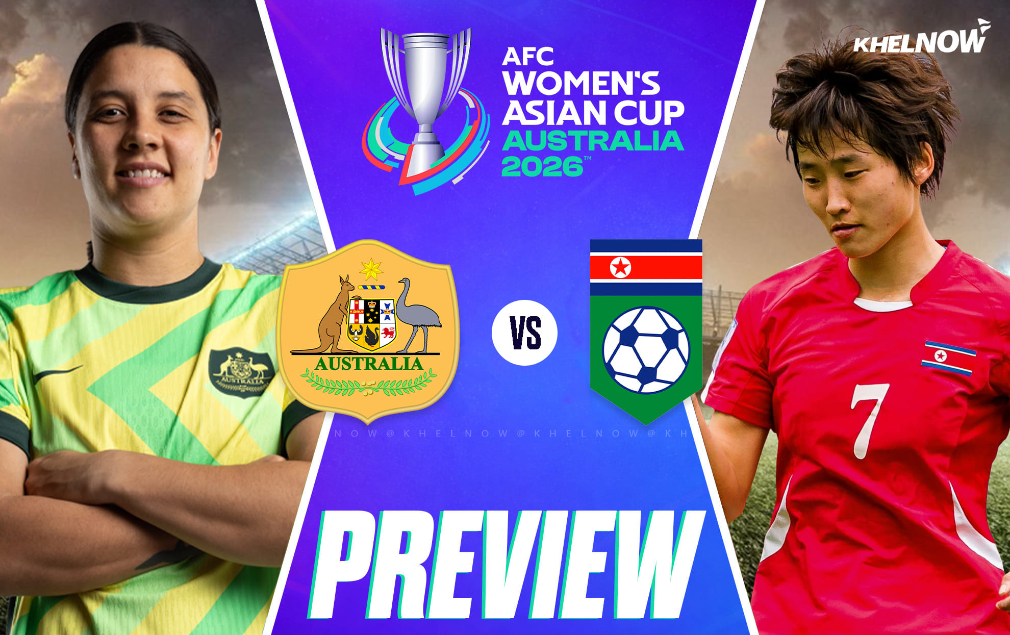 Australia look to power past North Korea in AFC Women's Asian Cup knockout clash