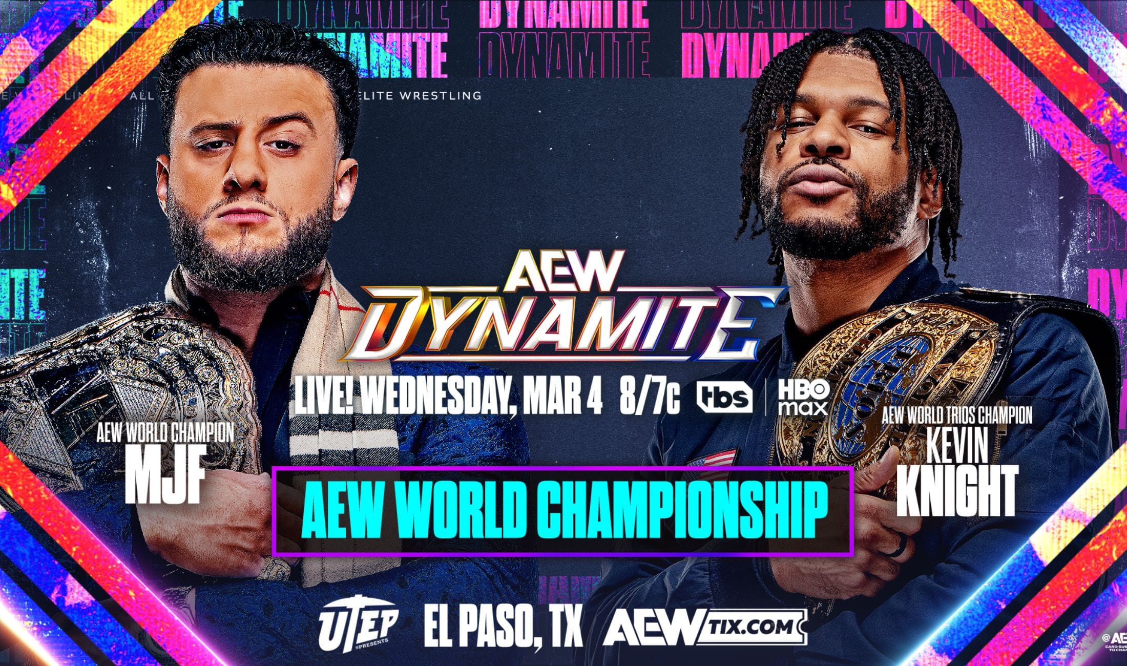 AEW World Championship Match: MJF vs Kevin Knight.(AEW Dynamite)