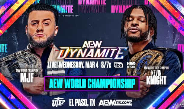 AEW World Championship Match: MJF vs Kevin Knight.(AEW Dynamite)