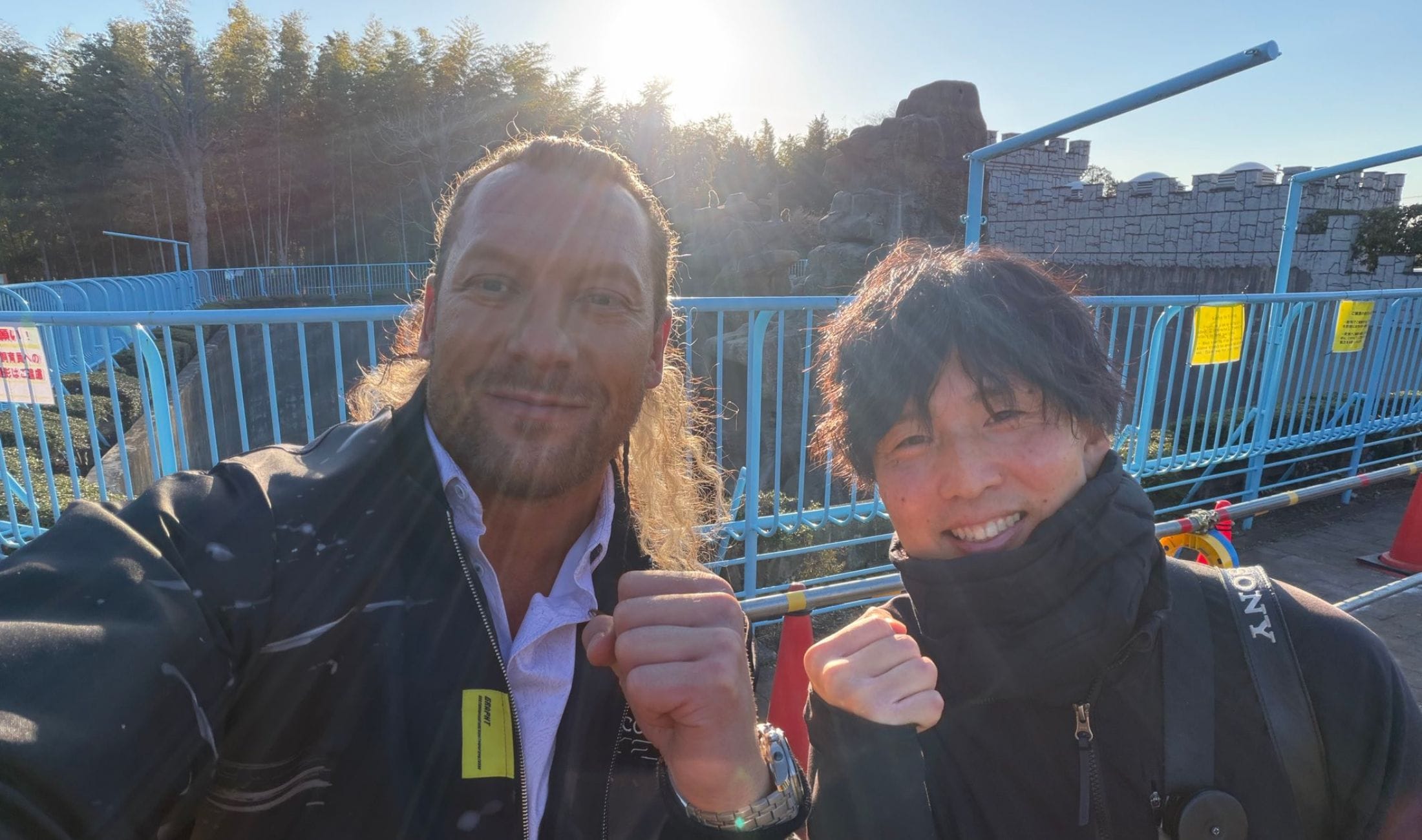 AEW star Kenny Omega visits viral Punch the Monkey