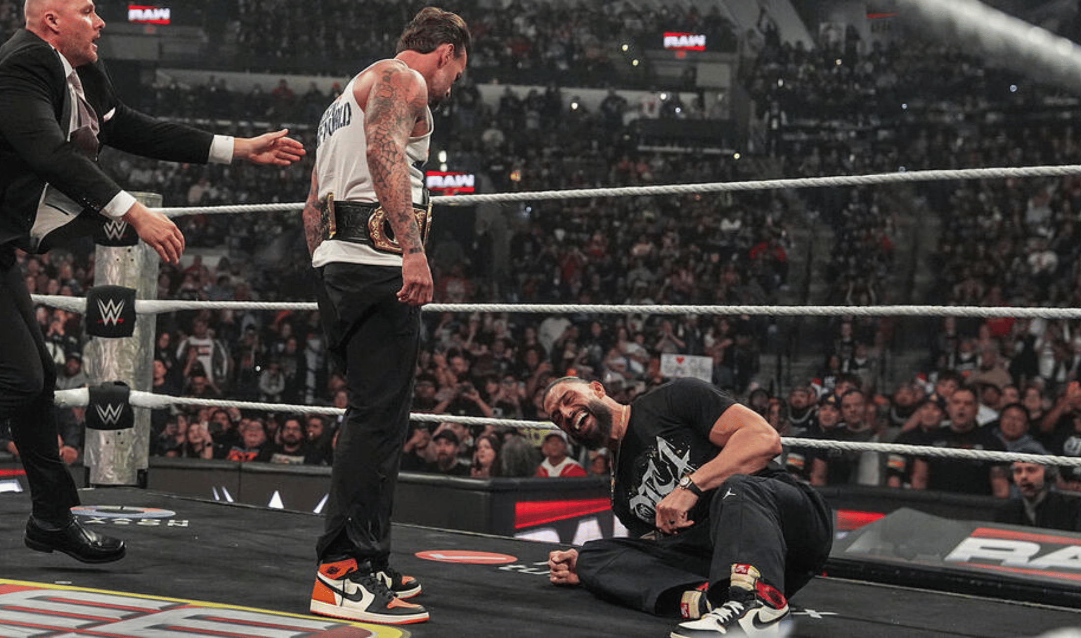 CM Punk Roman Reigns WWE Raw March 16, 2026