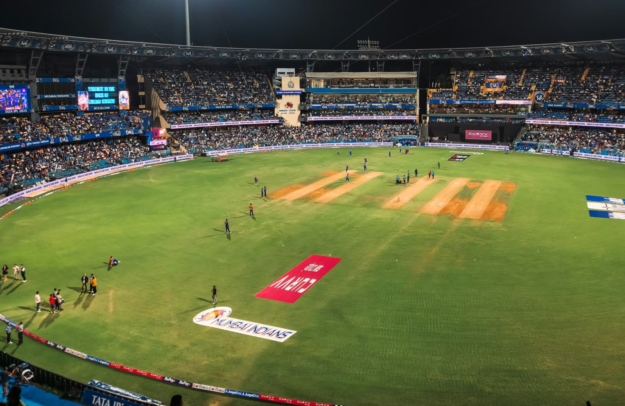 Top 5 highest totals chased at Wankhede Stadium in T20I cricket