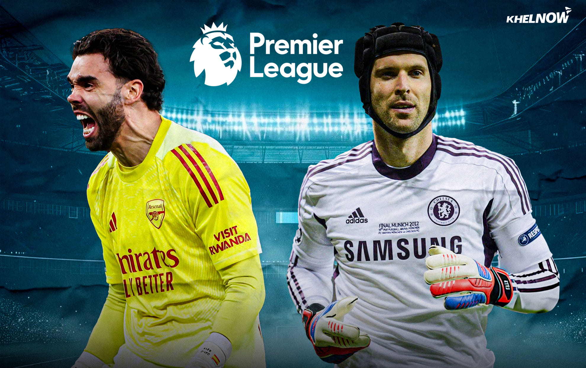 Top seven Premier League goalkeepers with most clean sheets after 100 games for single club ft. Raya & Čech
