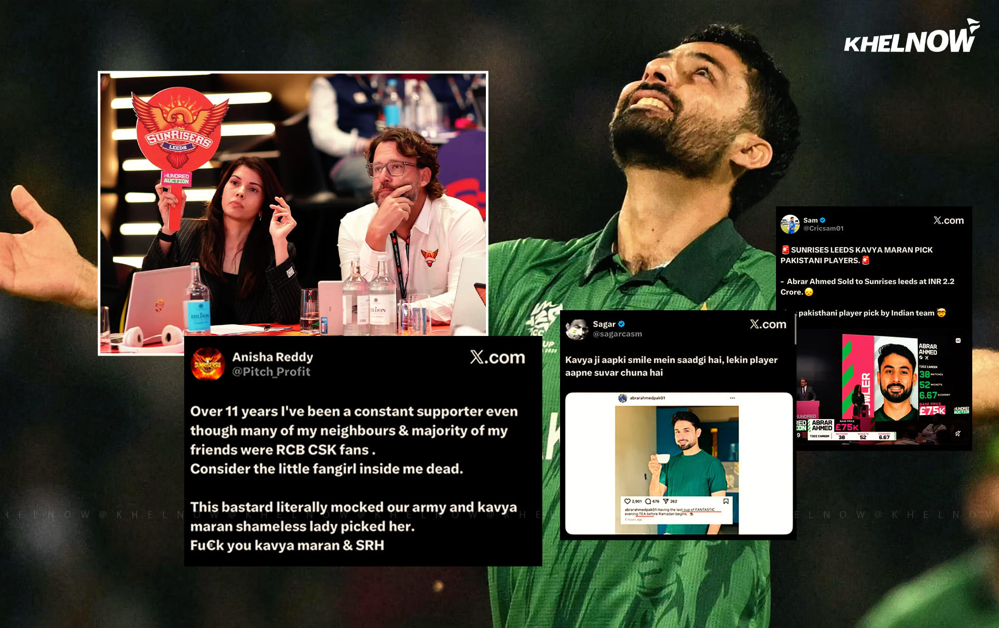 "Shame on Kavya Maran" Fans lash out at Sunrisers Leeds over Abrar Ahmed’s signing in The Hundred 2026 auction