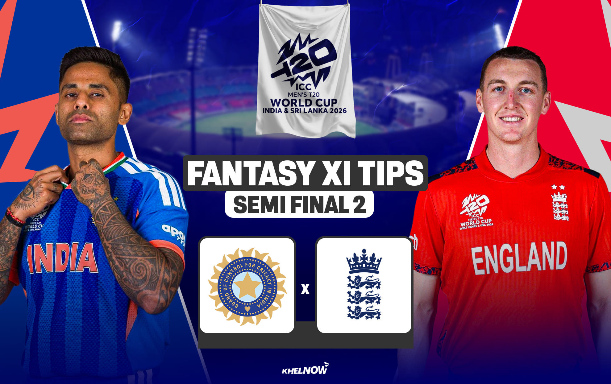 IND vs ENG Dream11 Prediction, Dream11 Playing XI, Today Match Semi-final 2, ICC T20 World Cup 2026