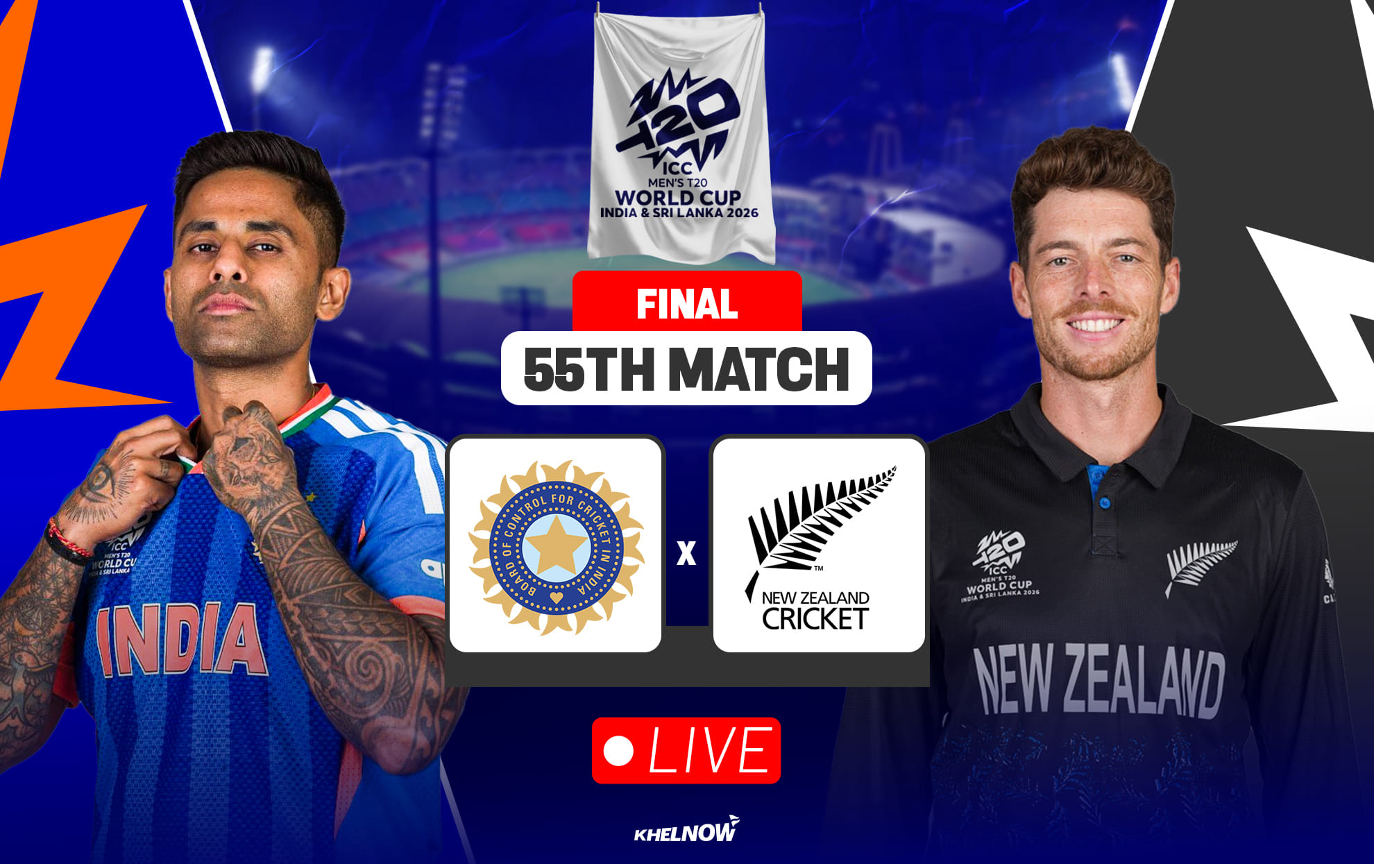 IND vs NZ Live streaming details, when & where to watch India vs New Zealand T20 World Cup 2026 Final