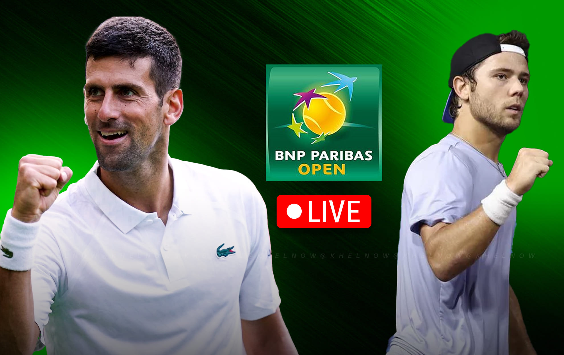 Novak Djokovic vs Aleksandar Kovacevic live streaming, TV channel, where & how to watch: Indian Wells Open 2026