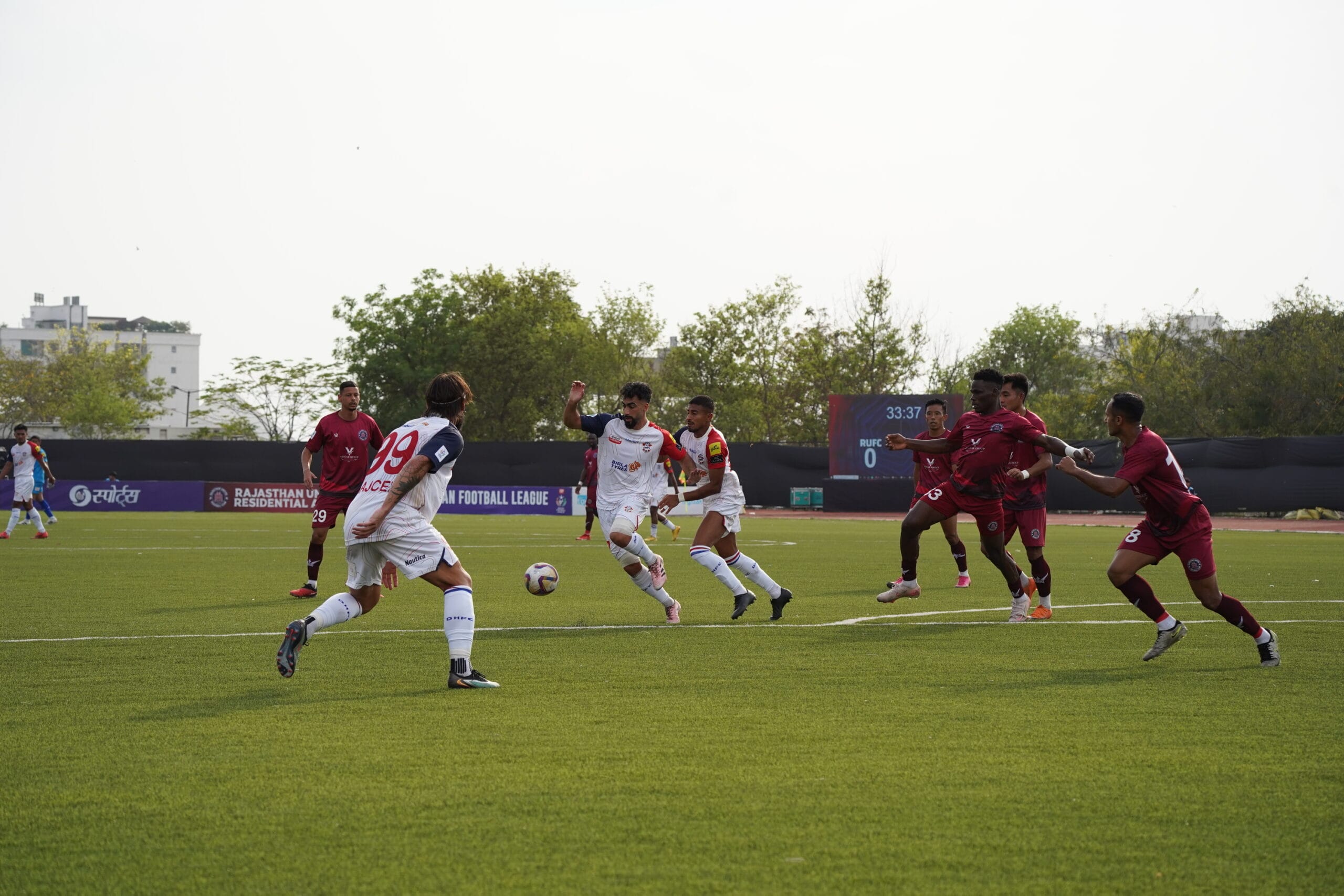 Diamond Harbour FC and Rajasthan United FC share points in a 1-1 draw at Jaipur