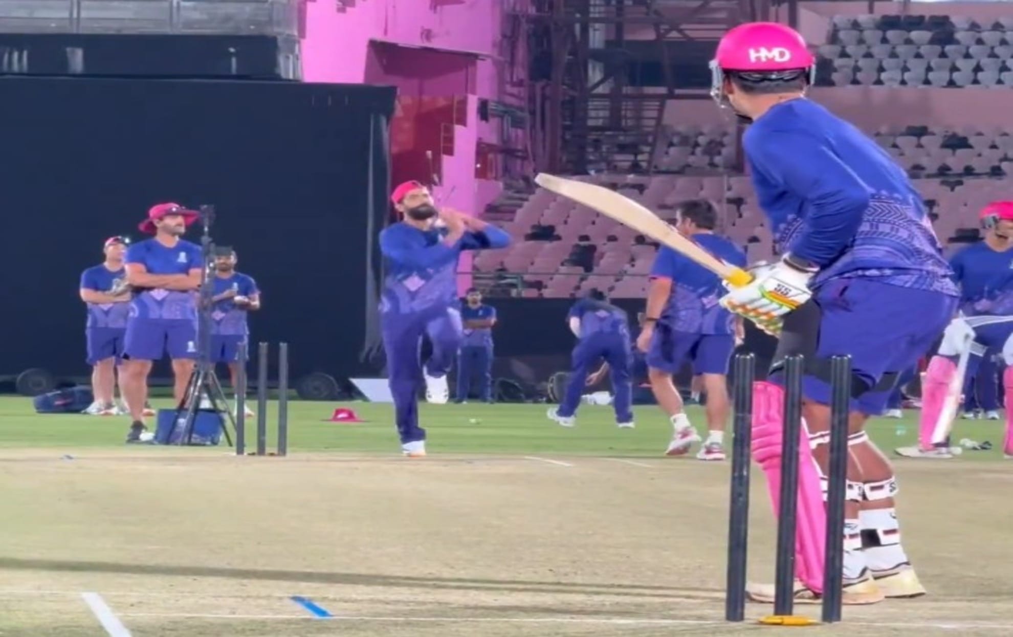 IPL 2026: Ravindra Jadeja vs Vaibhav Sooryavanshi in RR practice session; Watch star player looks helpless