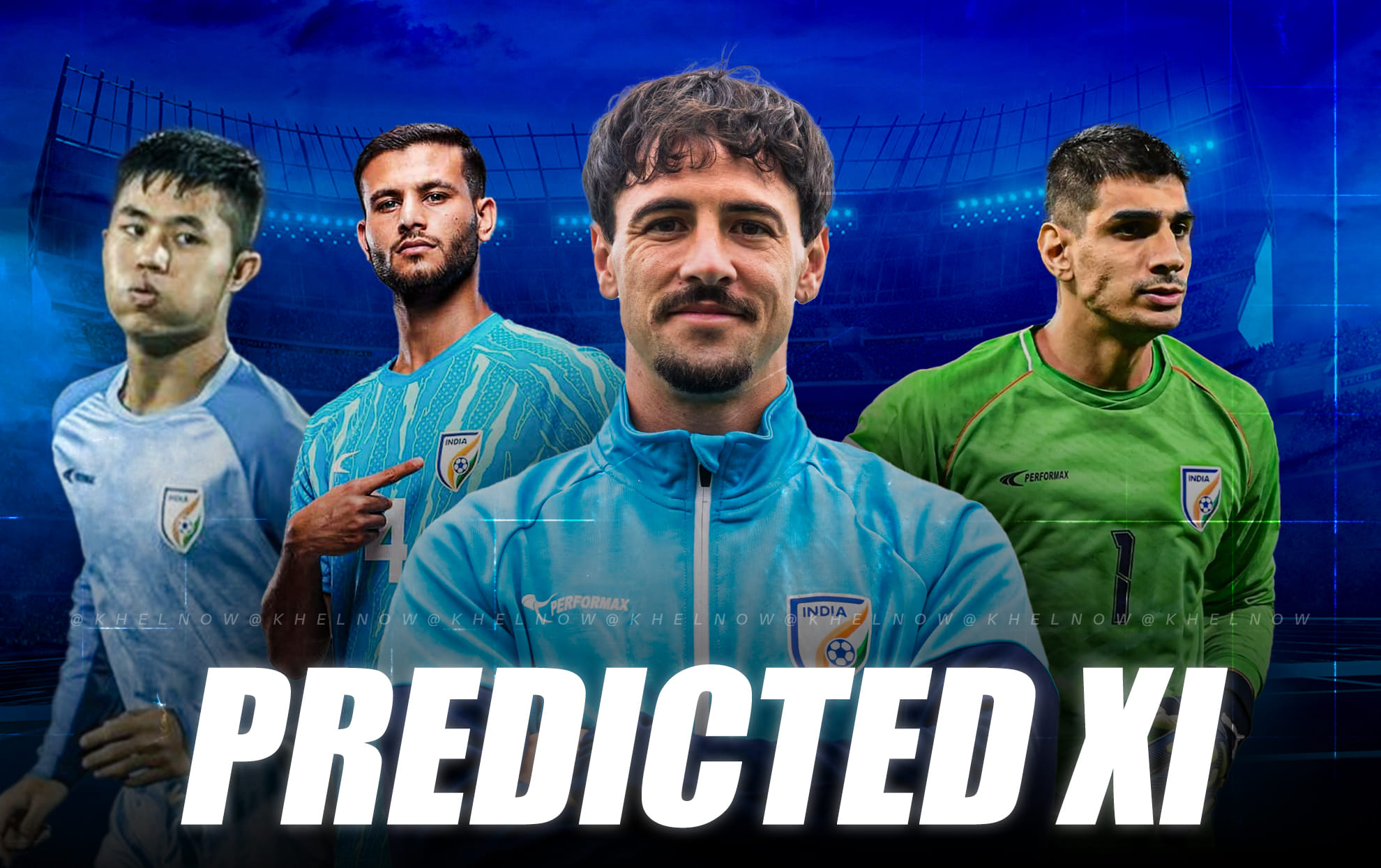 How can the Indian football team line up for their AFC Asian Cup 2027 qualifier against Hong Kong?