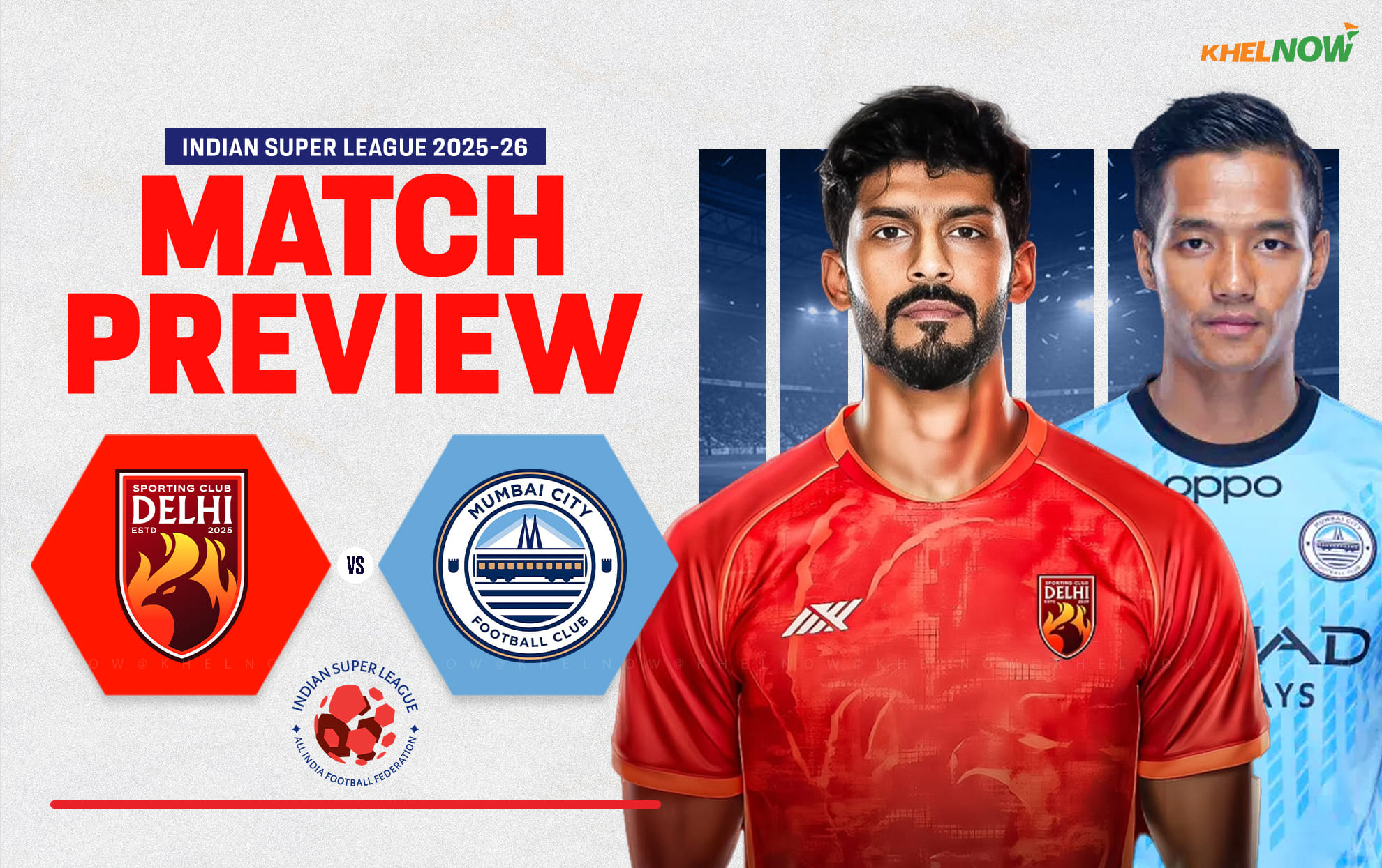 Mumbai City FC look to maintain their unbeaten run against Sporting Club Delhi