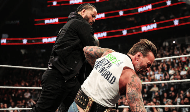 WWE Raw CM Punk & Jimmy Uso