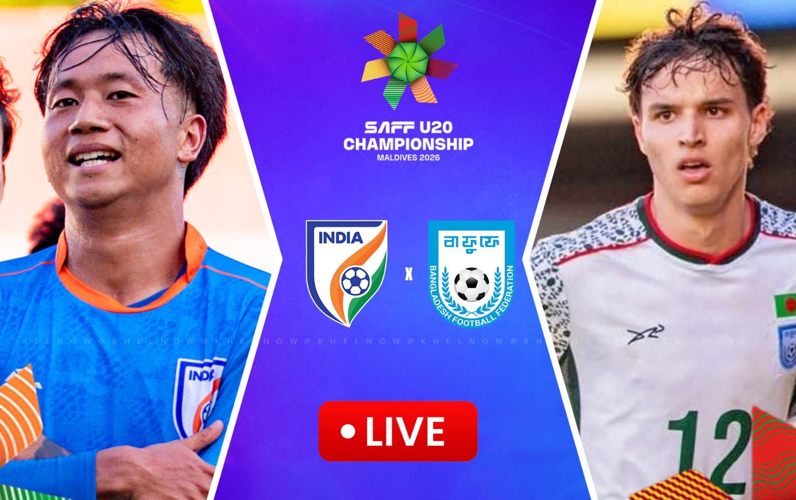 India U20 vs Bangladesh U20 Live: Watch SAFF U20 Championship 2026 Live