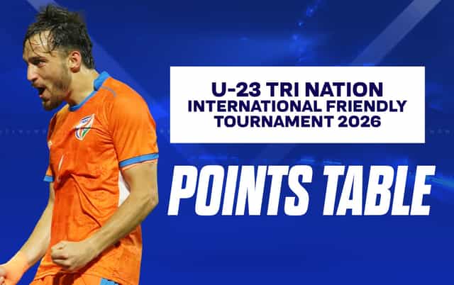U-23 Tri-Nation Championship 2026: Points table update after India beat Bhutan U-23 5-0!