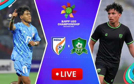 India U-20 vs Pakistan U-20 Live: Watch SAFF U20 Championship 2026 match LIVE