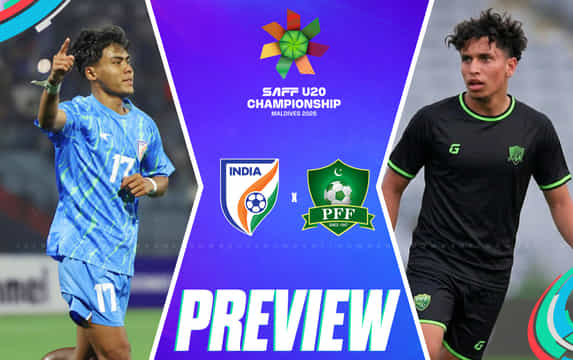 India U-20 face Pakistan U-20 in SAFF U-20 Championship showdown