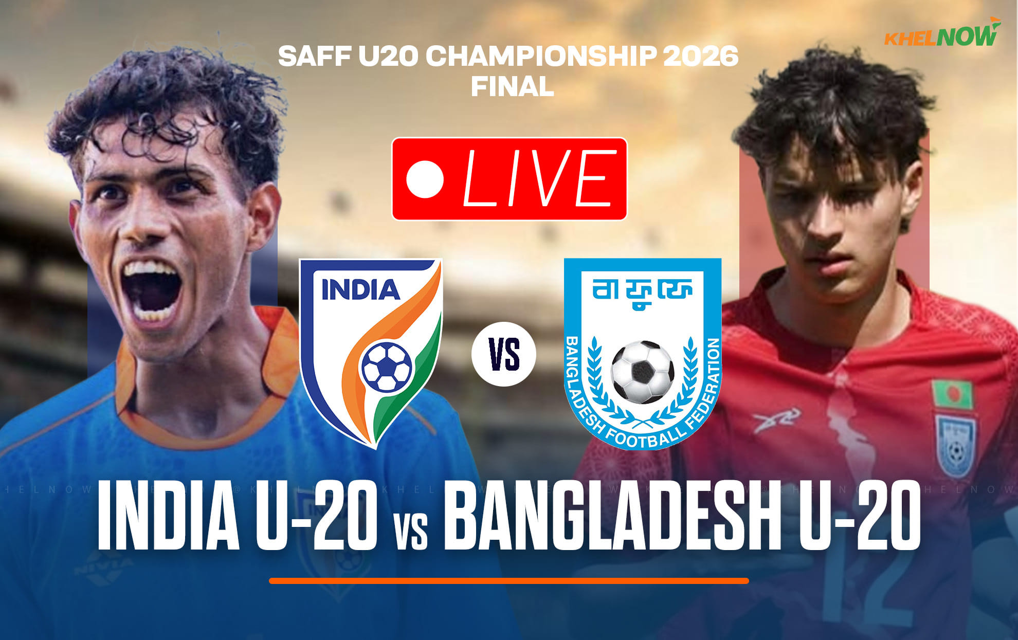 India U-20 vs Bangladesh U-20 Live: Watch SAFF U-20 Championship 2026 Final LIVE