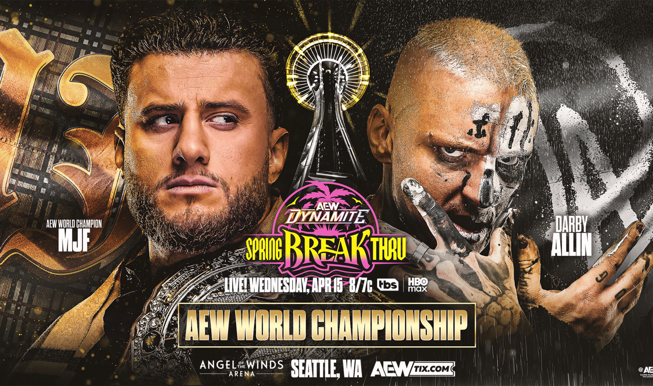 AEW Dynamite Spring Breakthru 2026 MJF vs Darby Allin