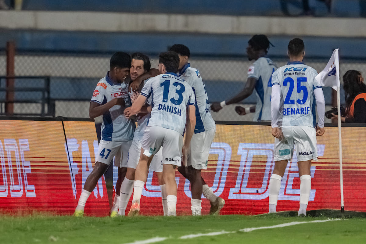 Francisco Abalo of Kerala Blasters Football Club during match 54 of INDIAN SUPER LEAGUE played between Bengaluru FC Vs Kerala Blasters FC at the Sree Kanteerava Stadium in Bengaluru on 11th April 2026.


Photo: Prathiksha MK   / ISL