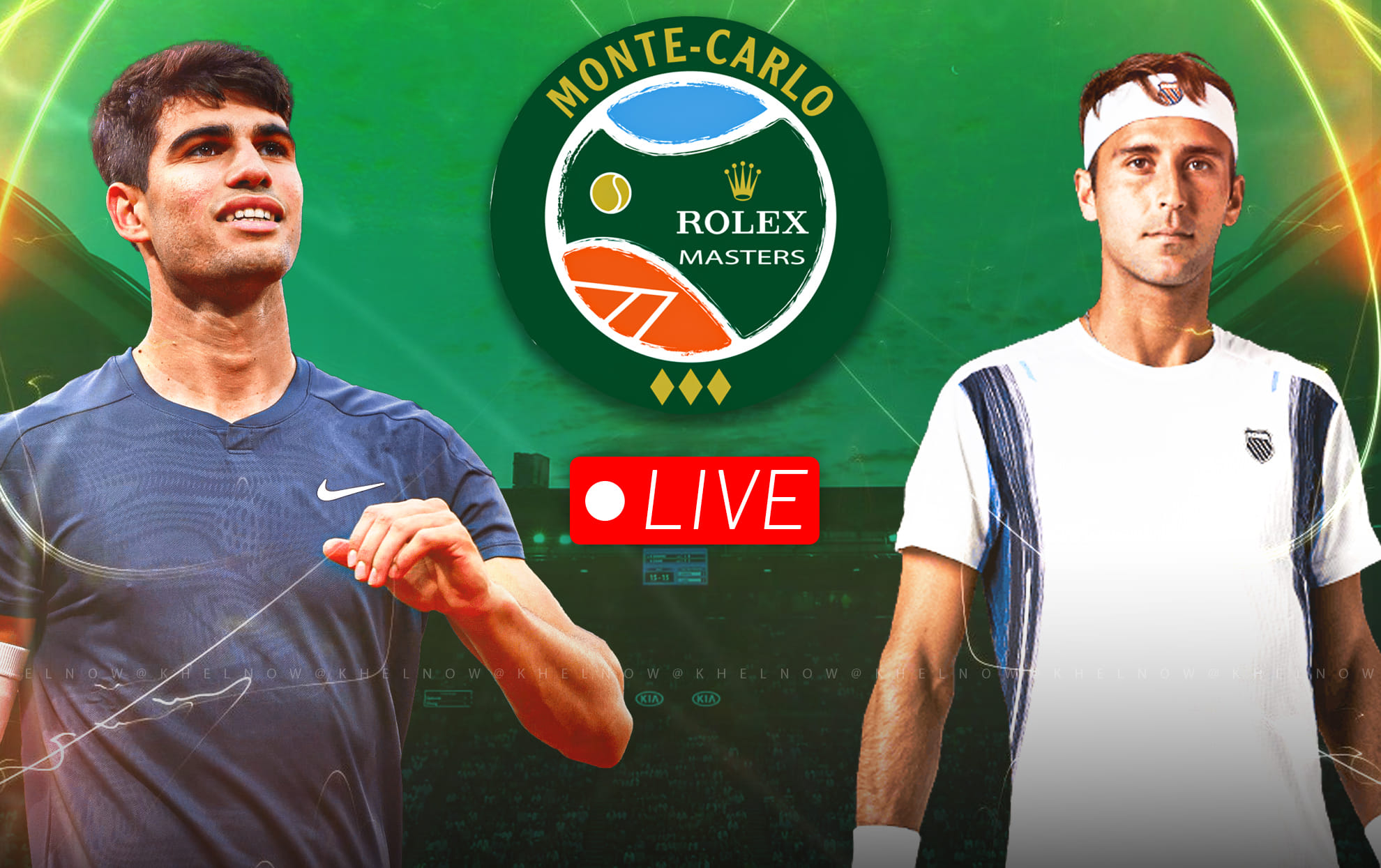 Carlos Alcaraz vs Tomas Martin Etcheverry live streaming, TV channel, where & how to watch: Monte Carlo Open 2026