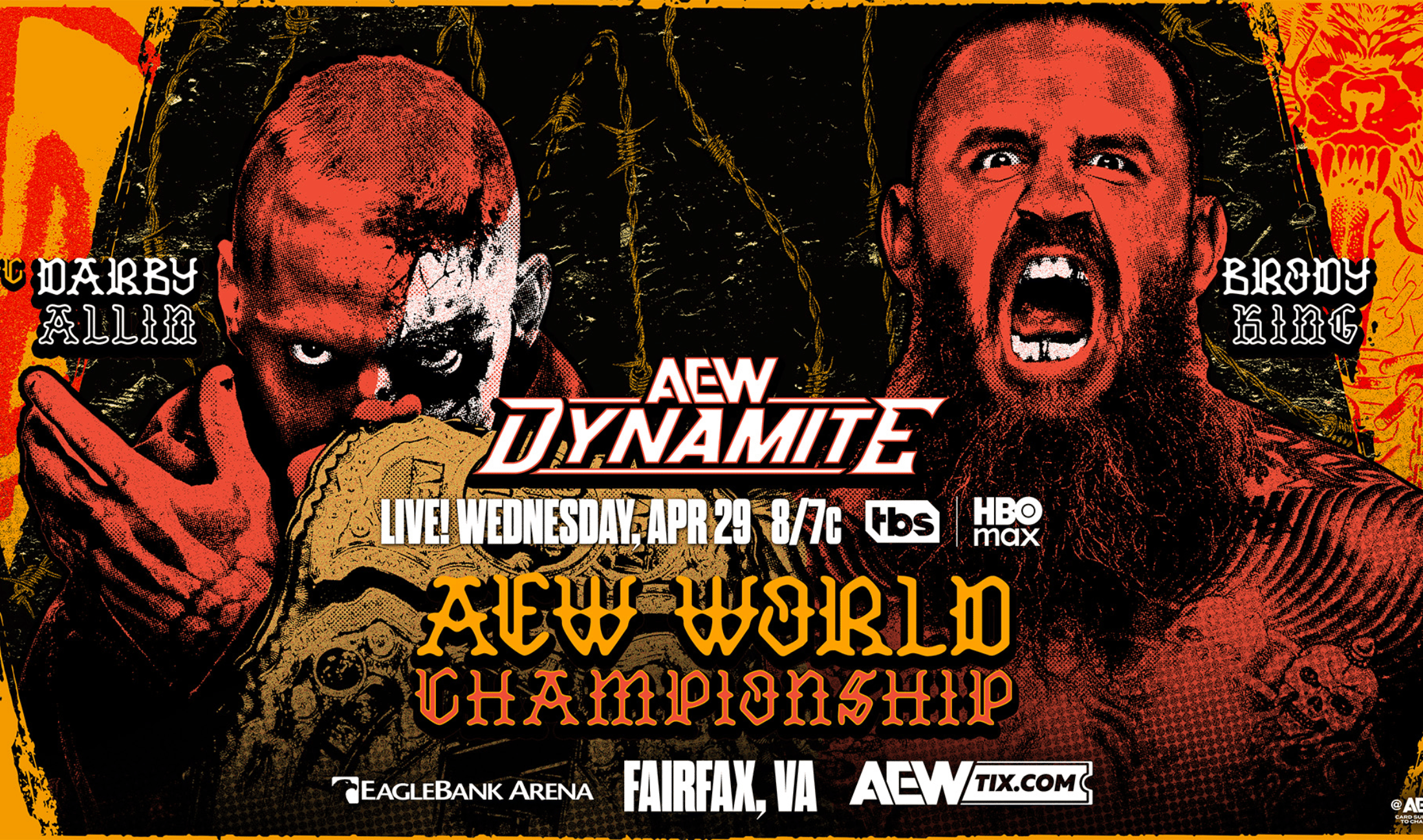 Darby Allin [c] vs Brody King for the AEW World Championship (AEW Dynamite)