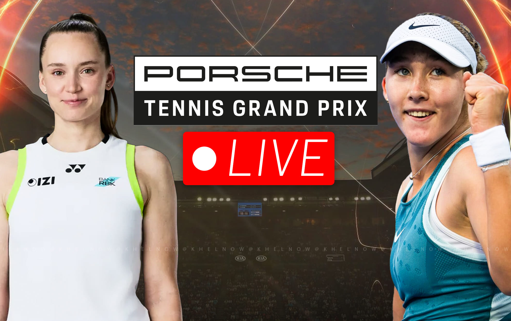 Elena Rybakina vs Mirra Andreeva live streaming, TV channel, where & how to watch: Stuttgart Open 2026
