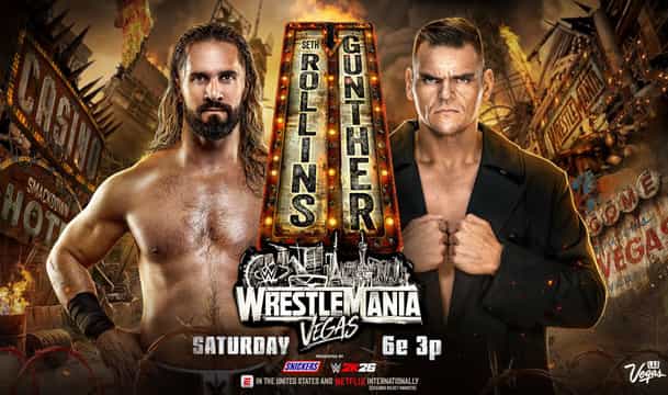 Gunther will beat Seth Rollins at WWE WrestleMania 42