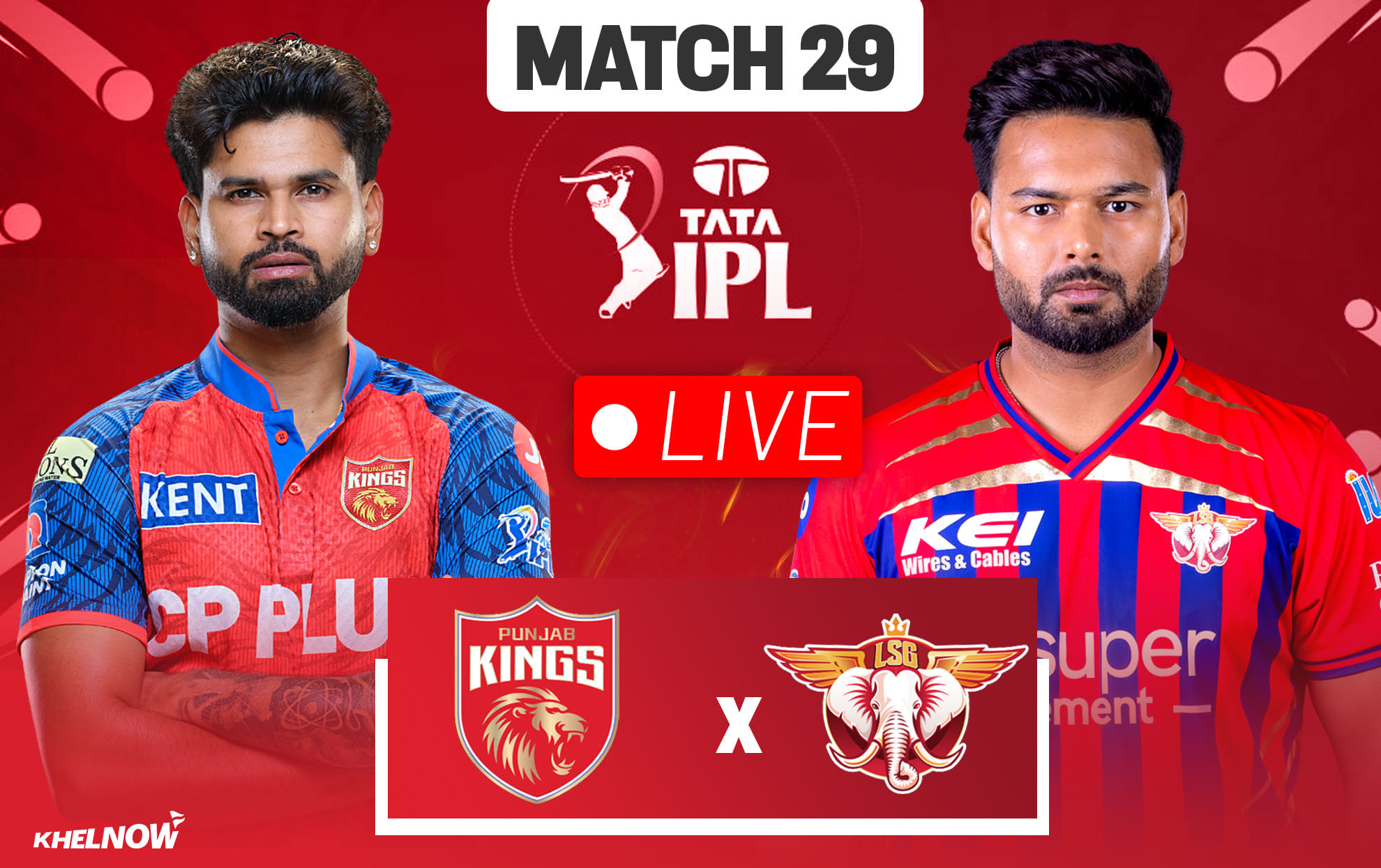 PBKS vs LSG Live streaming details, when & how to watch Match 29 of IPL 2026