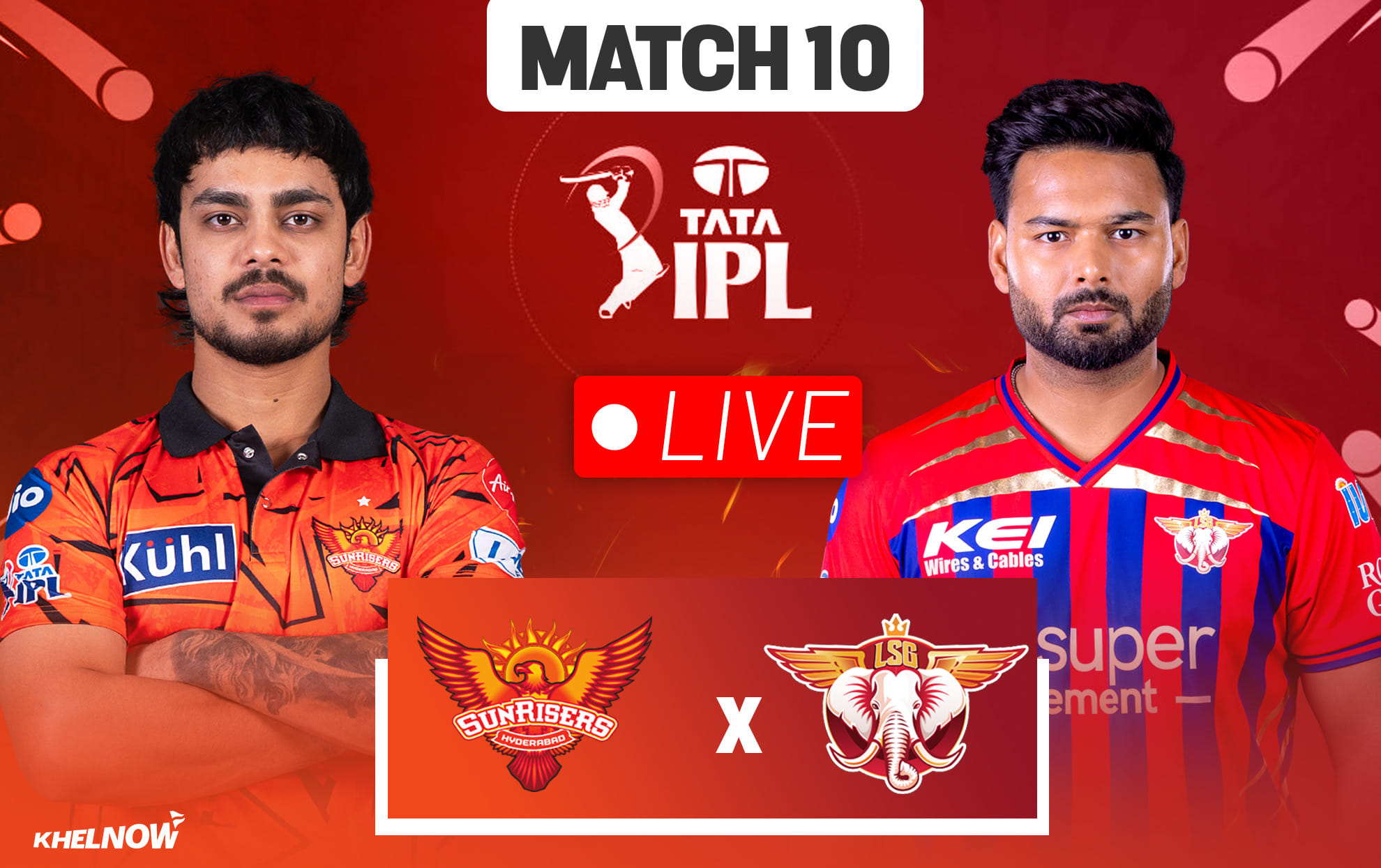 SRH vs LSG Live streaming details, when & how to watch Match 10 of IPL 2026