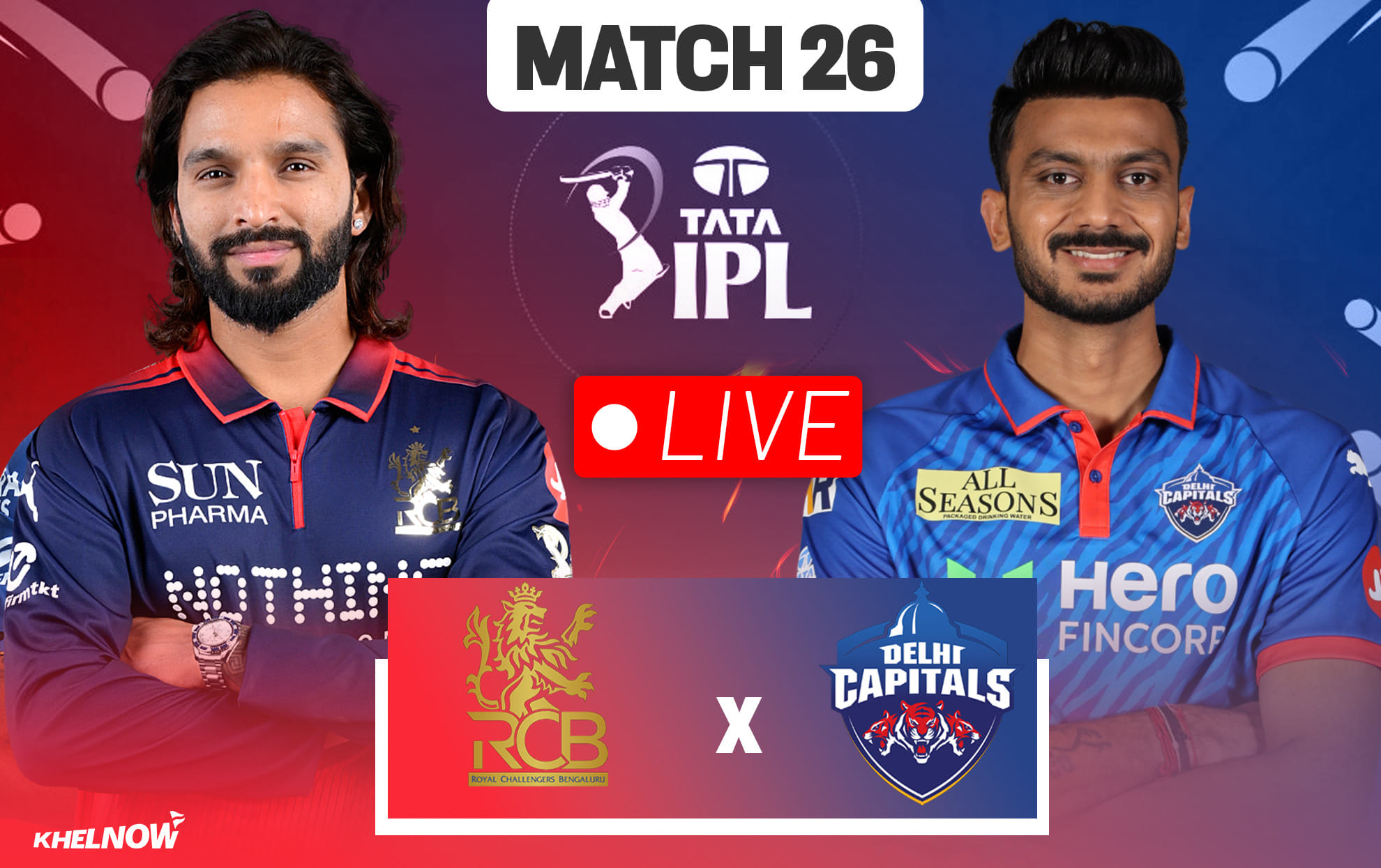 RCB vs DC Live streaming details, when & how to watch Match 26 of IPL 2026