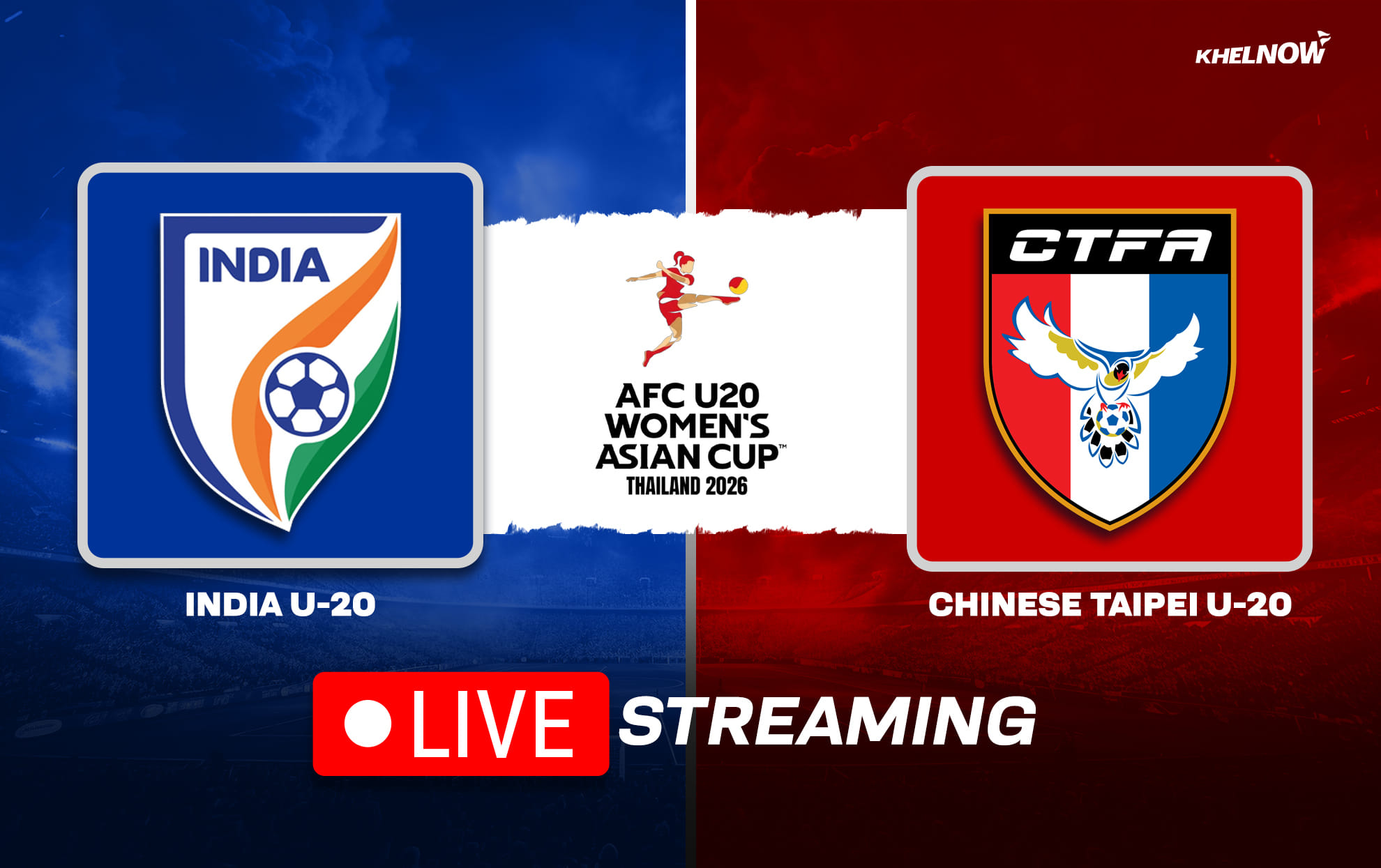 India U-20 vs Chinese Taipei U-20 Live Streaming: When and where to watch the AFC U-20 Women's Asian Cup 2026 match?