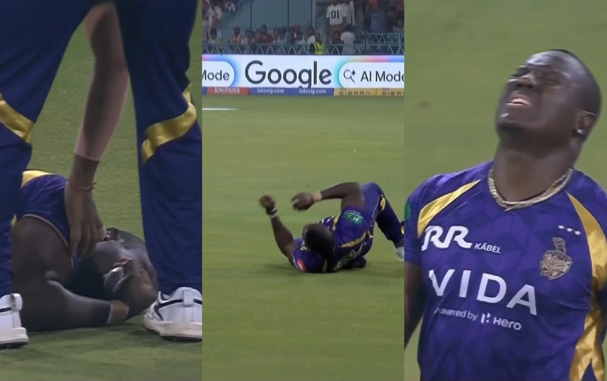 Rovman Powell suffers SERIOUS INJURY as he takes potential catch of season in LSG vs KKR clash of IPL 2026