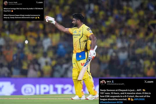 Sanju Samson hailed as 'legacy carrier of MS Dhoni" by fans after his century in CSK vs DC clash of IPL 2026