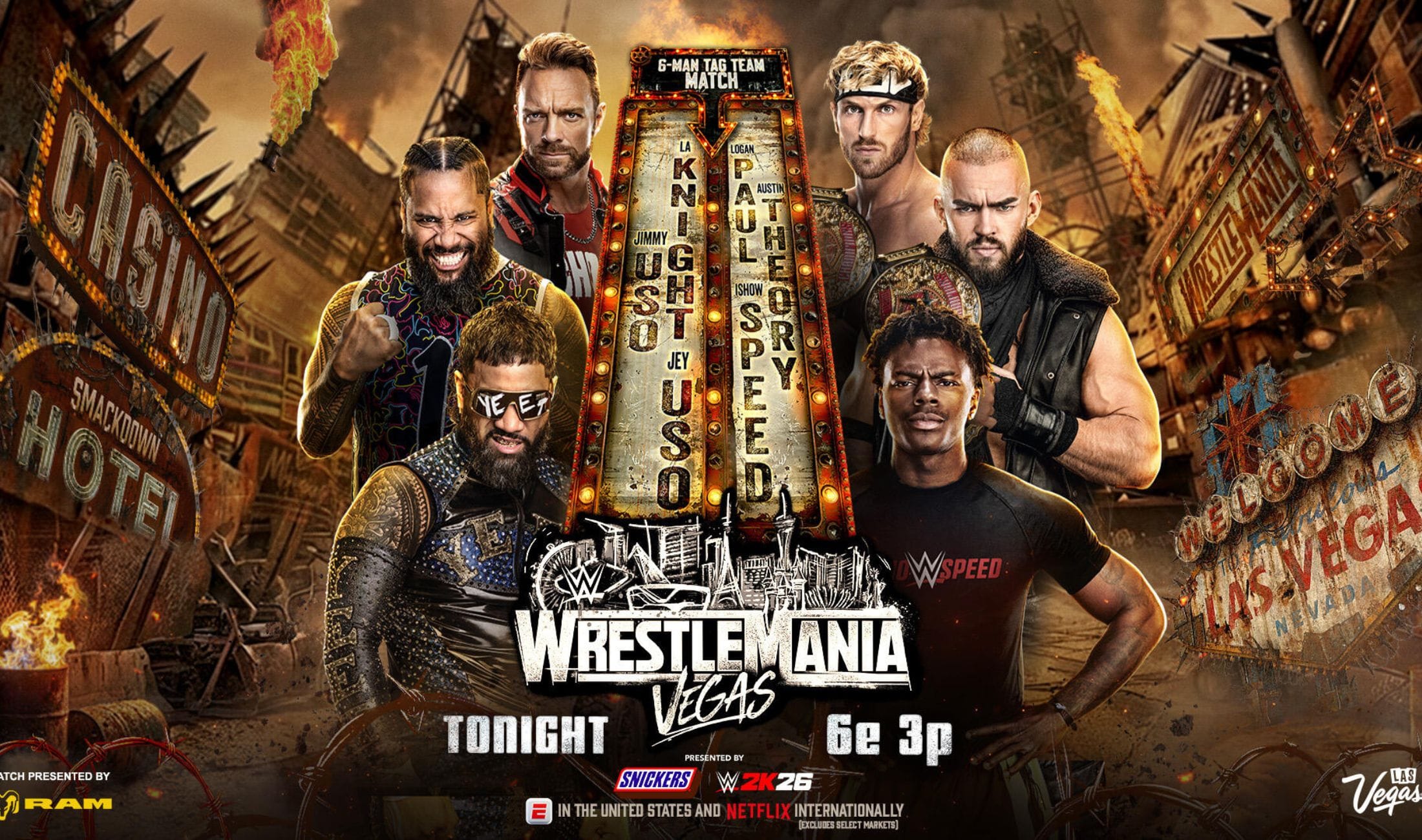 WWE WrestleMania 42 Results: The Usos & LA Knight defeat The Vision & IShowSpeed