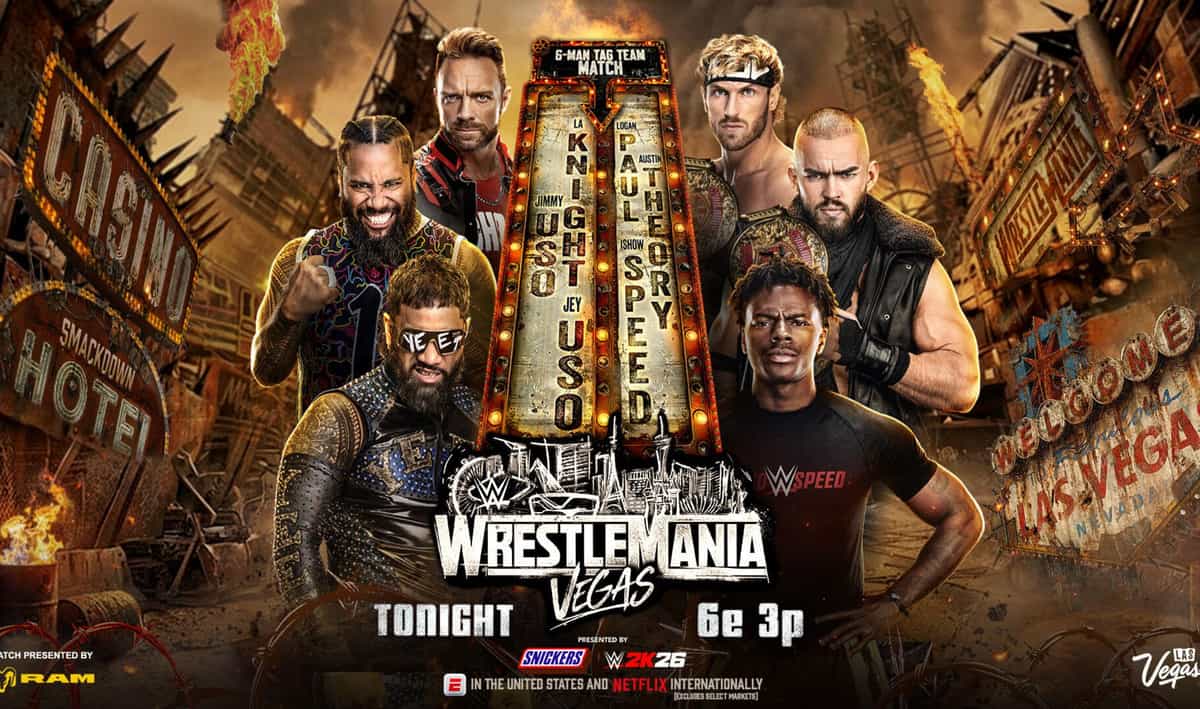 WWE WrestleMania 42 Results: The Usos & LA Knight defeat The Vision & IShowSpeed
