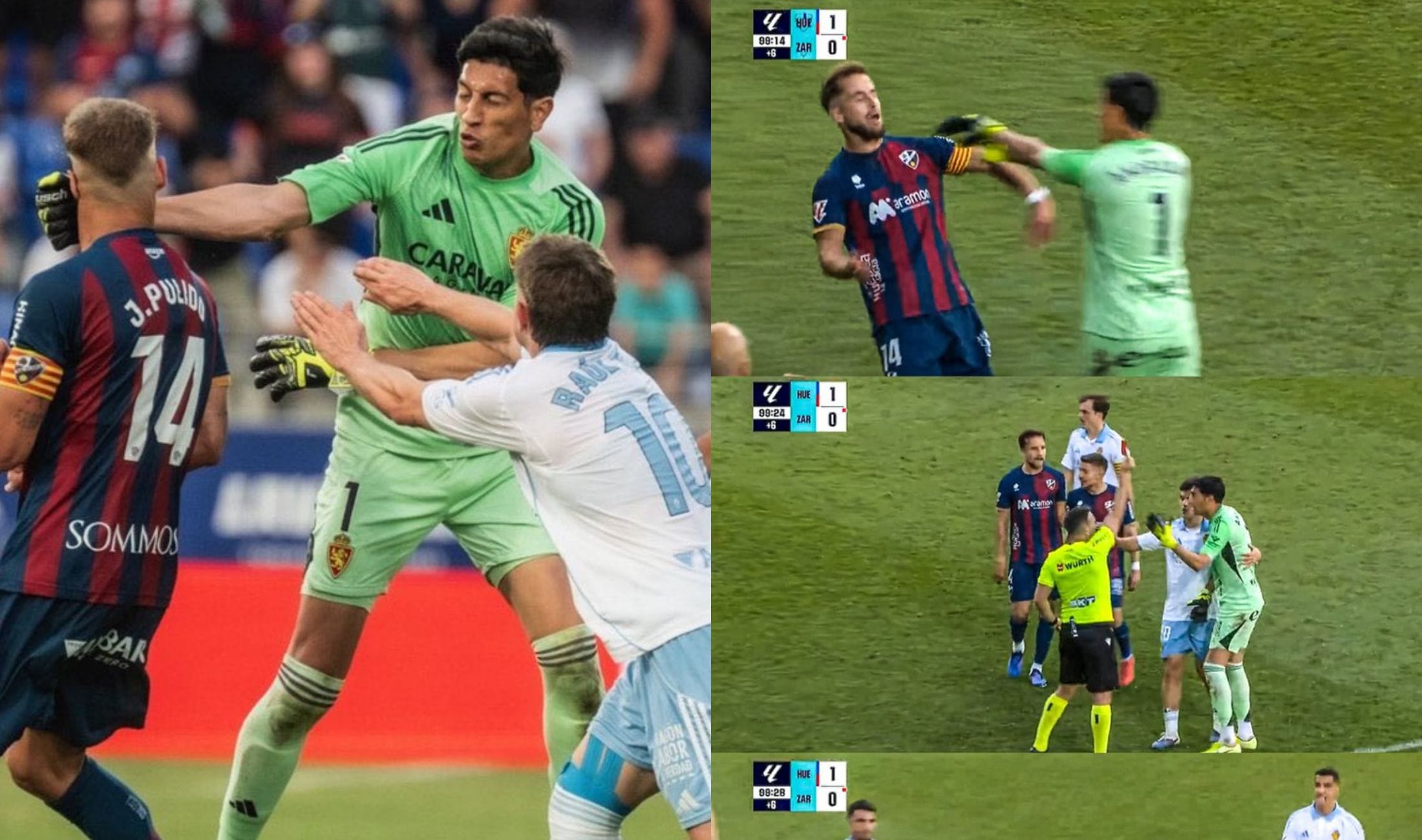 Who is Esteban Andrada? Real Zaragoza's goalkeeper who punched opponent in La Liga 2 derby match