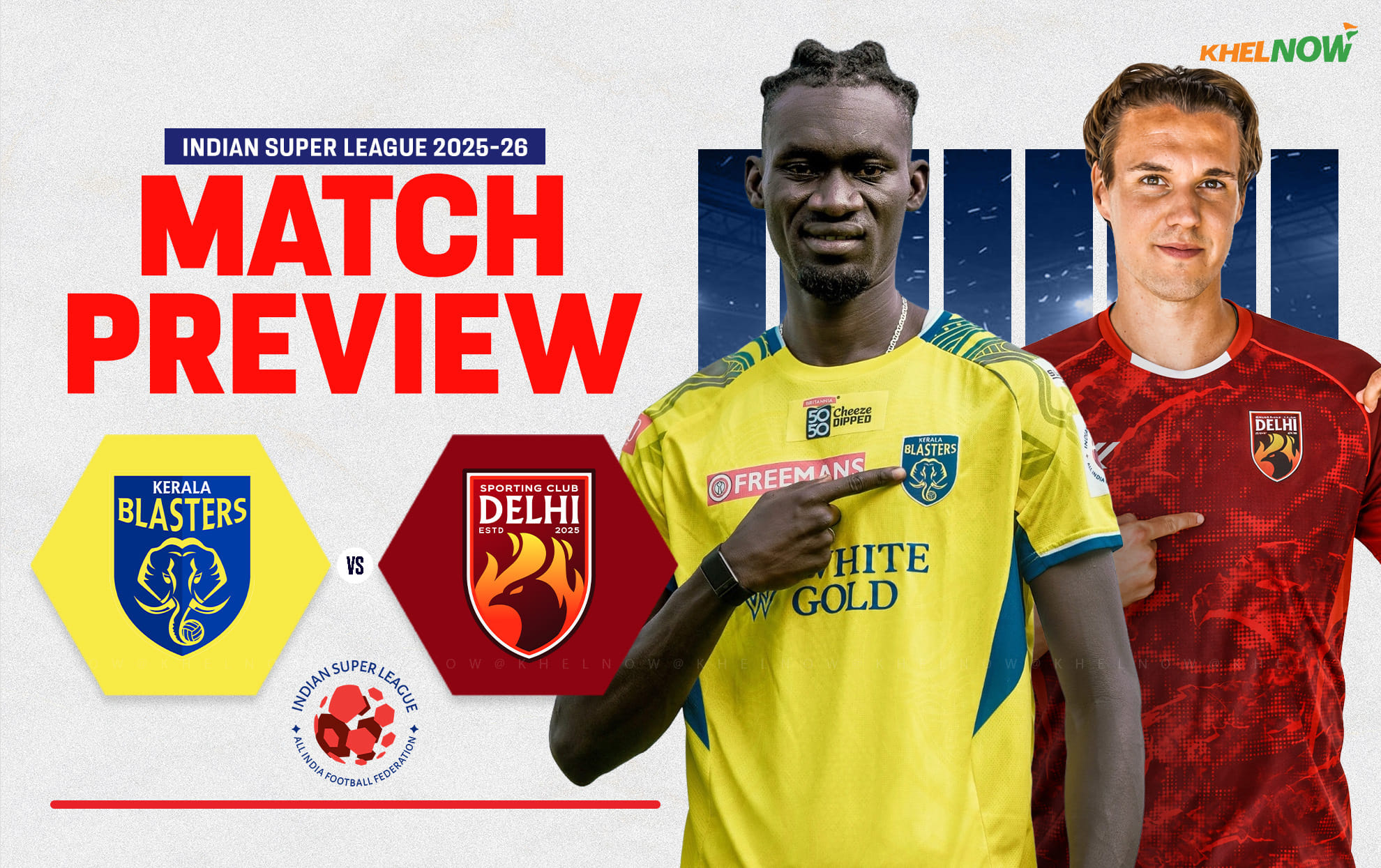 SC Delhi and Kerala Blasters FC eye for their first win at the national capital.