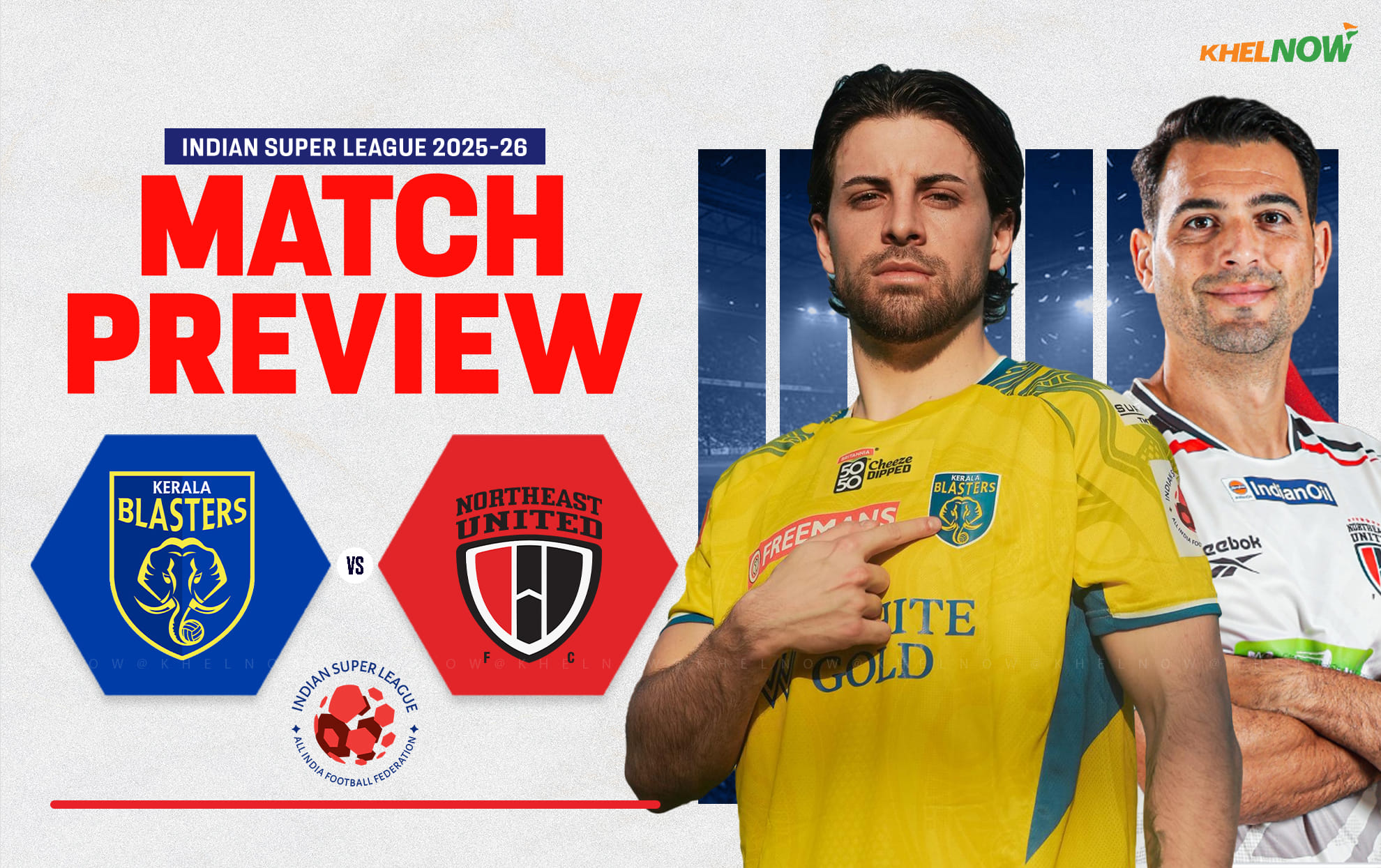 Kerala Blasters aim to continue their winning streak against NorthEast United at home