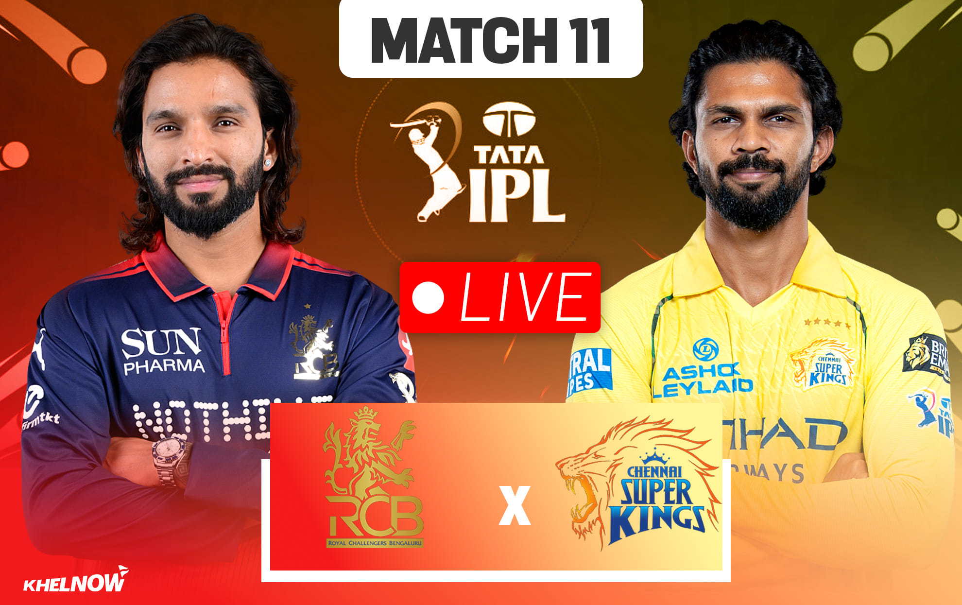 RCB vs CSK Live streaming details, when & how to watch Match 11 of IPL 2026